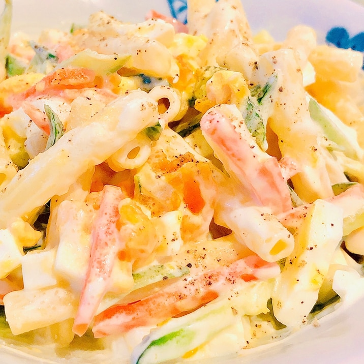 ハム無しでも美味しい マカロニサラダ レシピ 作り方 By はらぺこもも 楽天レシピ